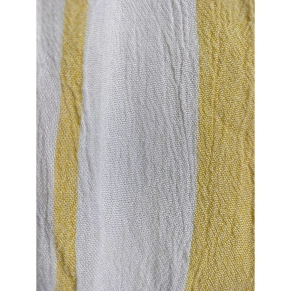 Billabong All Lined Up crop pants from The Buckle yellow white woman size Large - Picture 4 of 11